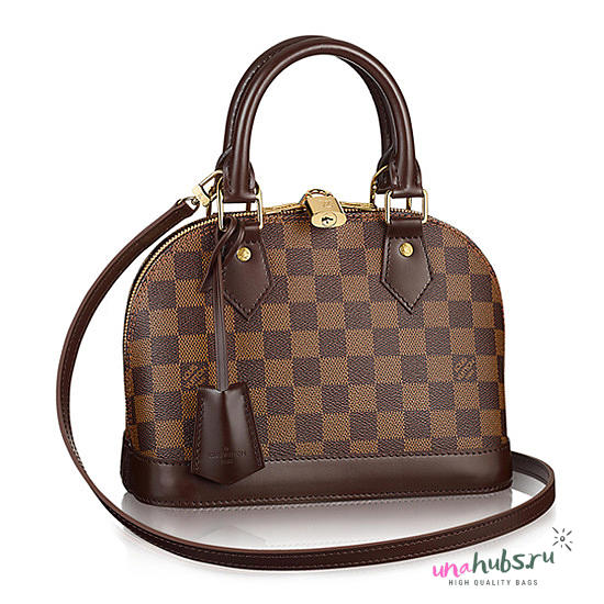 Louis Vuitton N41221 Alma BB Tote Bag Damier Ebene Canvas - 1