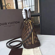 Louis Vuitton N41221 Alma BB Tote Bag Damier Ebene Canvas - 5