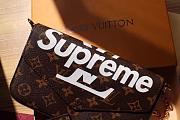Louis Vuitton Supreme Monogram Wallet Clutch Bag Shoulder Bag 61276 - 5
