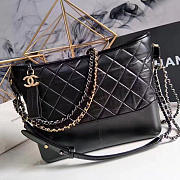 Chanel Chanels Gabrielle Hobo Bag Black A93824 VS00185 - 1