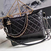 Chanel Chanels Gabrielle Hobo Bag Black A93824 VS00185 - 5