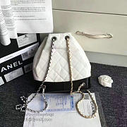 Chanel Chanels Gabrielle Backpack White and Black A94485 VS06686 - 3