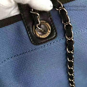 Chanel Blue Canvas Large Deauville Shopping Bag A68046 VS05826 - 3