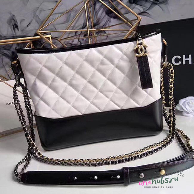 Chanel Chanels Gabrielle Hobo Bag White A93824 VS05157 - 1