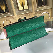 Gucci Dionysus medium top handle bag green leather - 3