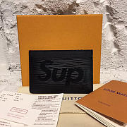 Louis Vuitton Supreme card holder M61733  Black - 1