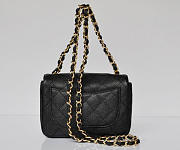 CHANEL 1112 Black Caviar Leather Flap Bag With Gold Hardware - 5