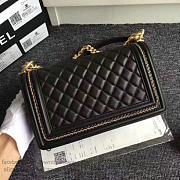 Chanel Lambskin Medium Boy Bag A67086 Black 2017 VS03723 - 2