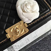 Chanel Lambskin Medium Boy Bag A67086 Black 2017 VS03723 - 3