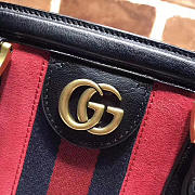 GUCCI RE(BELLE) SUEDE MEDIUM TOP HANDLE BAG ‎516459 RED 2018 - 4