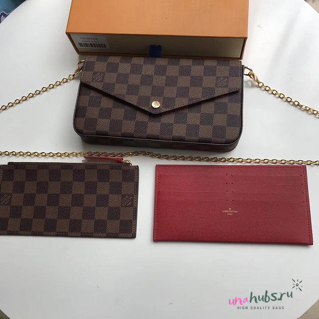 Louis Vuitton Pochette Felicie Damier Bag N63032 - 1