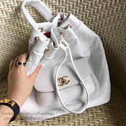 Chanel Calfskin and Caviar Backpack White A98235 VS08529 - 2