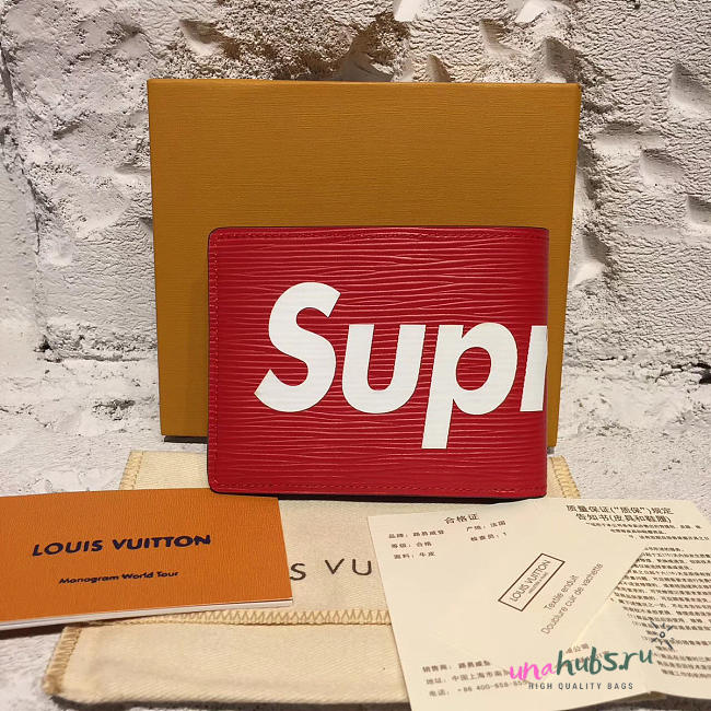 Louis Vuitton supreme pocket wallet 3803 - 1