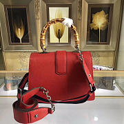 Gucci Dionysus medium top handle bag   Red leather - 3