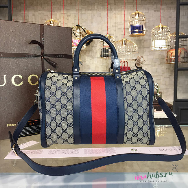 Gucci gg supreme handle bag - 1