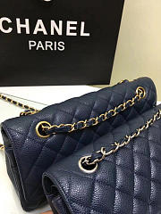 CHANEL 1112 royalblue Large 2.55 Calfskin Leather Flap Bag with Gold Hardware - 2