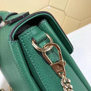 Gucci GG Flap Shoulder Bag On Chain Green 5103032 - 5