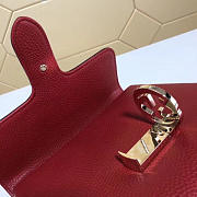 Gucci GG Flap Shoulder Bag On Chain Red 5103032 - 4