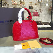 Louis Vuitton M90174 Alma BB Tote Bag Monogram Vernis - 5