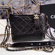 Hot Chanel Chanels Gabrielle Small Hobo Bag Black A91810 VS06725 - 1