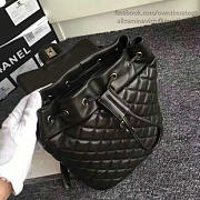 Chanel Urban Spirit Quilted Lambskin Backpack Black Silver Hardware 170302 VS06576 - 2