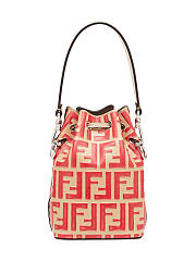 Fendi FF Mon Tresor Mini Bucket Bag In Beige Calfskin - 6