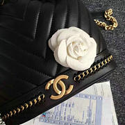 Chanel Lambskin Drawstring Bag Black A91885 VS03955 - 3