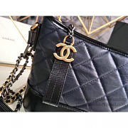 Chanel Chanels Gabrielle Small Hobo Bag Navy Blue A91810 VS04090 - 3