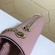 Gucci GG Flap Shoulder Bag On Chain Pink 510303 - 5