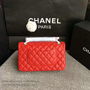 Fashion Classic Chanel Lambskin Flap Shoulder Bag Red A01112 VS00699 - 5