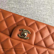 Classic Chanel Lambskin Flap Shoulder Bag Orange A01112 VS04951 - 2