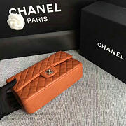 Classic Chanel Lambskin Flap Shoulder Bag Orange A01112 VS04951 - 4