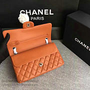 Classic Chanel Lambskin Flap Shoulder Bag Orange A01112 VS04951 - 5