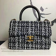 Designer Chanel Tweed Top Handle Bag A13042 VS00035 - 2