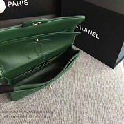 Classic Chanel Lambskin Flap Shoulder Bag Green A01112 VS04940 - 6