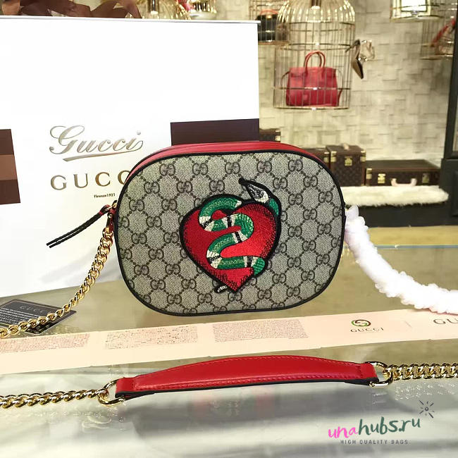 Gucci GG Supreme mini chain bag 2217 - 1