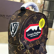 Louis Vuitton M42971 Palm Springs Backpack Mini World Tour Monogram Canvas - 3