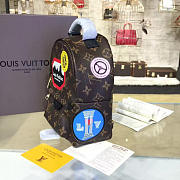 Louis Vuitton M42971 Palm Springs Backpack Mini World Tour Monogram Canvas - 5