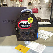 Louis Vuitton M42971 Palm Springs Backpack Mini World Tour Monogram Canvas - 6