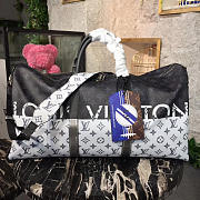 Louis Vuitton Keepall 55 Black & White - 1