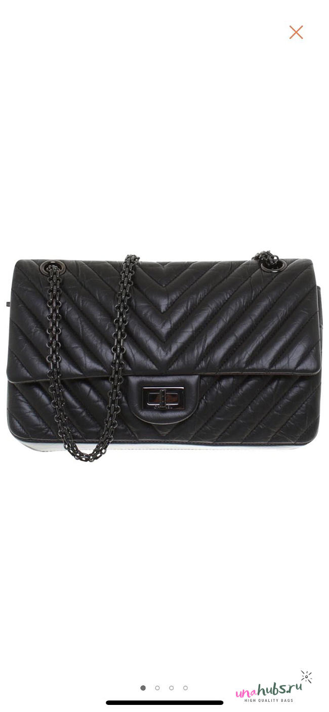 Chanel reissue 255 Black hardware 5408 - 1