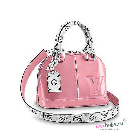 Louis Vuitton Vernis Monogram Trim Alma BB Bag M54704 Rose Balle - 1