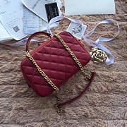 Chanel Bowling Bag A69924 wine red 24cm - 4