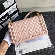 Chanel Lambskin Medium Boy Bag A67086 Pink 2017 VS02922 - 2