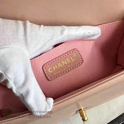 Chanel Lambskin Medium Boy Bag A67086 Pink 2017 VS02922 - 5