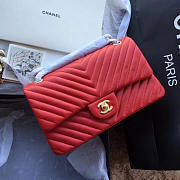 Chanel 11.12 Flap Bag Red - 5