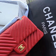 Chanel 11.12 Flap Bag Red - 6