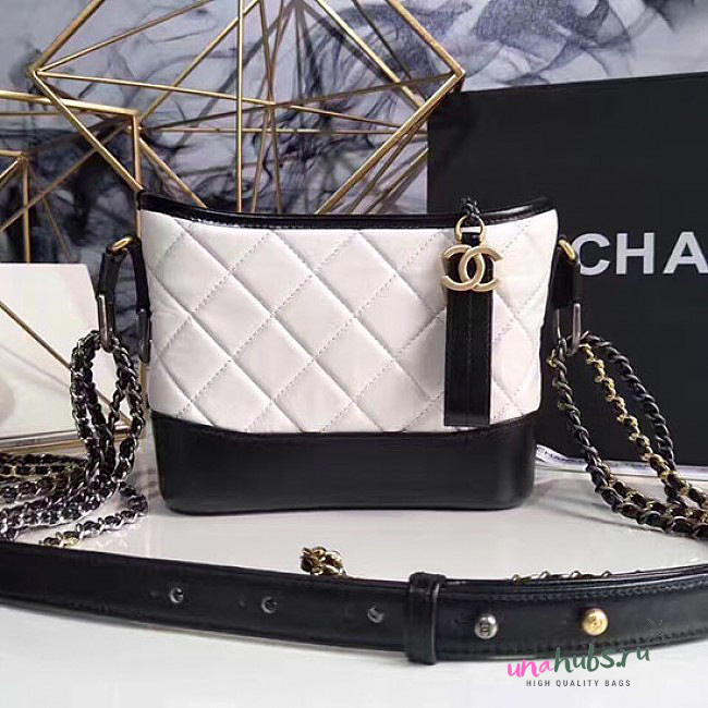 Chanel Chanels Gabrielle Small Hobo Bag White A91810 VS08467 - 1