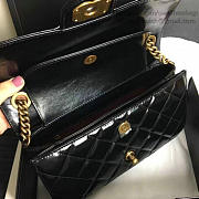 Chanel Black Oil Wax Leather Perfect Edge Bag Gold A14041 VS06794 - 6