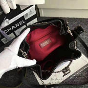 Chanel Stud Calfskin Bucket Bag Black A93598 VS08022 - 4